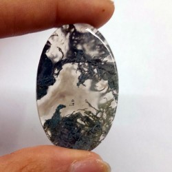 Moss Agat Kabaşon