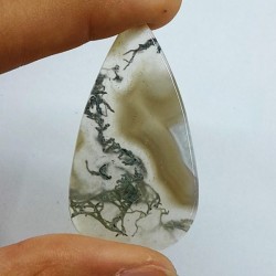 Moss Akik ( Agat )  Kabaşon