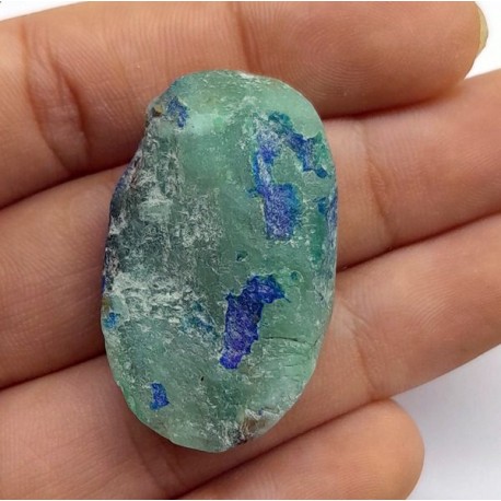 Gem Silica & Azurit Druzy Kabaşon