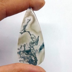 Moss Akik ( Agat )  Kabaşon
