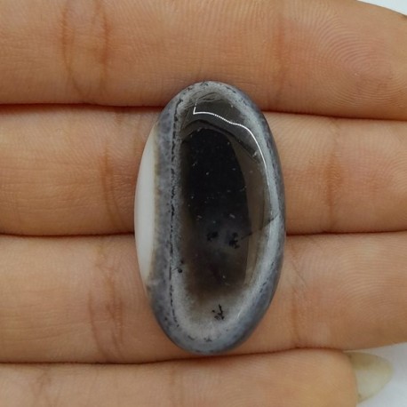 Dendritli Agat Kabaşon