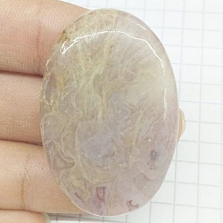 Sarı Moss Akik Kabaşon