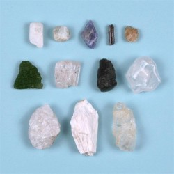 Moldavite Phenakite Azeztulite Herderite Tibetan Tektite Danburite Tanzanite Natrolite Scolecite Brookite Petalite